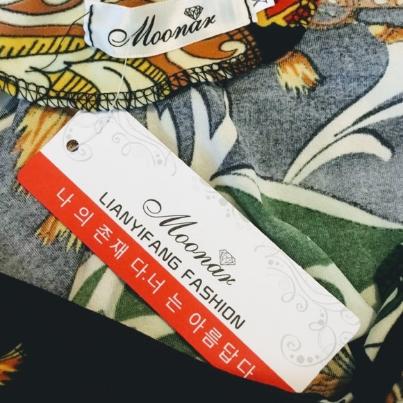 Printed Long Sleeve Mini Dress (A4581) - Picture 6 of 6